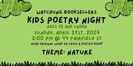 Kids Poetry Night | April 21st