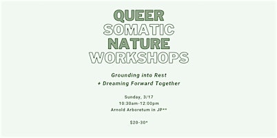 Queer Somatic Nature Walks: Grounding into Rest + Dreaming Forward primary image