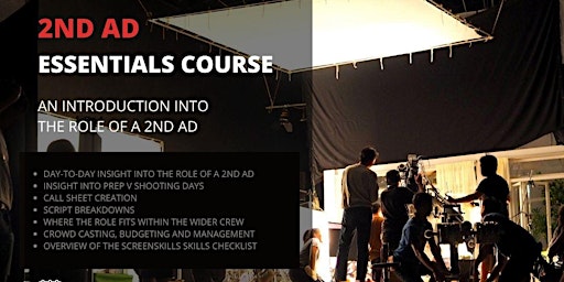 Imagem principal de 2nd AD Essentials Course via Zoom