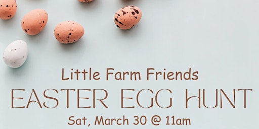 Little Farm Friends Easter Egg Hunt primary image