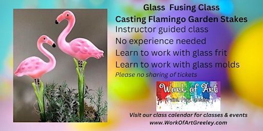 Hauptbild für Glass Fusing Class -Flamingo Garden Stakes