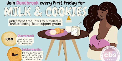 Imagem principal de "Milk & Cookies" Breastfeeding Peer-Support & Playdate