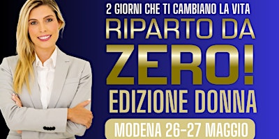 Riparto da Zero edizione donna primary image