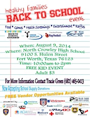 Healthy Families Back to School FREE Health Fair primary image