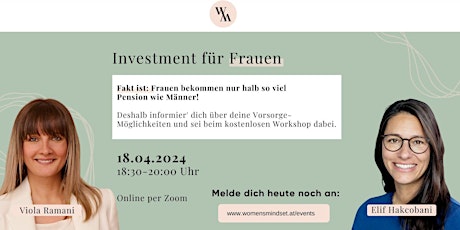 Hauptbild für Online Finanzworkshop - Investment für Frauen