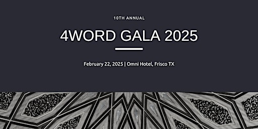 Imagem principal do evento 4word Gala 2025
