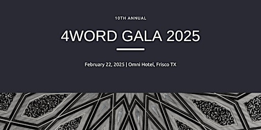 4word Gala 2025 primary image