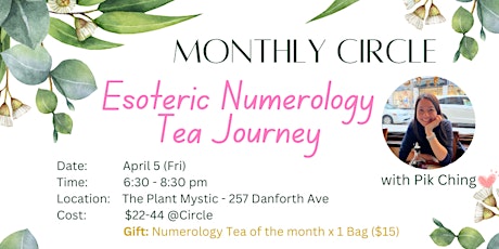 Esoteric Numerology Tea Ceremony - Monthly Circle
