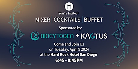 2024 Biocytogen & KACTUS AACR Dinner Party: Mixer Cocktails Buffet