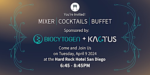 Imagen principal de 2024 Biocytogen & KACTUS AACR Dinner Party: Mixer Cocktails Buffet