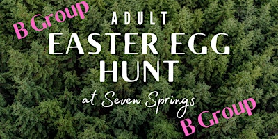 Imagem principal de B Group Adult Easter Egg Hunt at Seven Springs