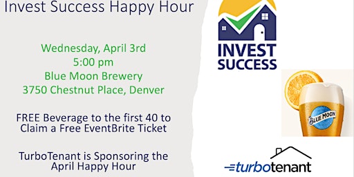 Hauptbild für Invest Success Happy Hour @ Blue Moon Brewing Company