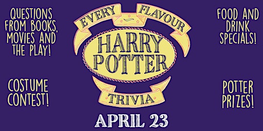 Imagem principal do evento Every Flavour Harry Potter Trivia!