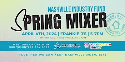 Imagen principal de Nashville Industry Fund Spring Mixer