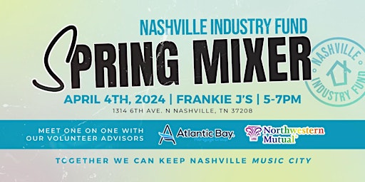 Image principale de Nashville Industry Fund Spring Mixer