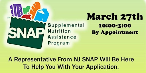 Imagem principal do evento SNAP Enrollment  Appointments