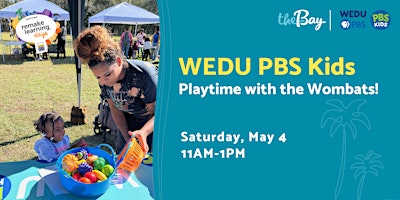 Imagem principal do evento WEDU PBS Kids | Playtime with the Wombats!