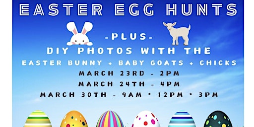 Easter Egg Hunt + DIY Photos with the Easter Bunny, Baby Goats and Chicks primary image