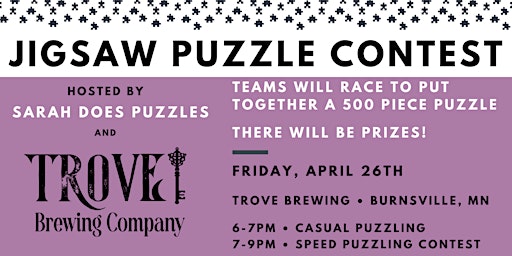 Imagem principal do evento Trove Brewing Co Jigsaw Puzzle Contest