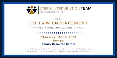 Primaire afbeelding van 2024 CIT Law Enforcement Awards and Appreciation Dinner