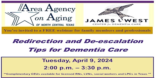 Primaire afbeelding van Redirection and De-escalation Tips for Dementia Care