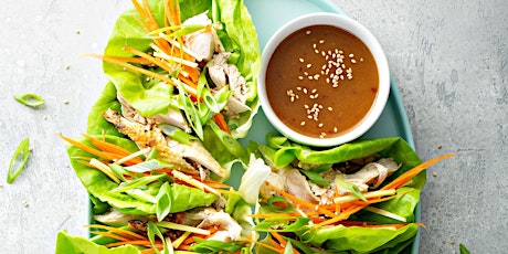 FREE Virtual Cooking Class: Chicken Lettuce Wraps with Peanut Sauce