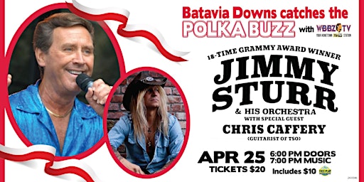 Batavia Downs Catches the "Polka Buzz" with Jimmy Sturr & Chris Caffery primary image