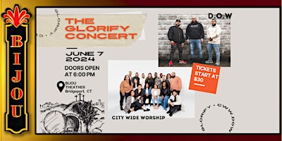 The Glorify Concert feat. D.O.W and City Wide Worship primary image