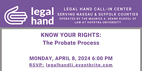 Primaire afbeelding van Know Your Rights Workshop: The Probate Process