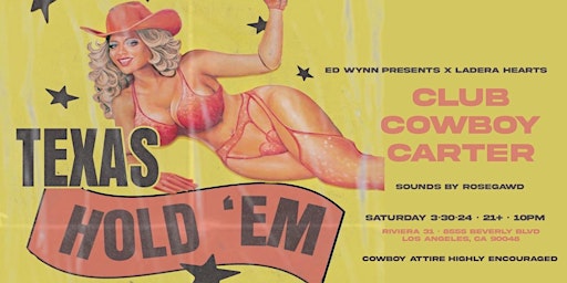 Primaire afbeelding van CLUB COWBOY CARTER (Beyonce's New Album Rodeo Party)