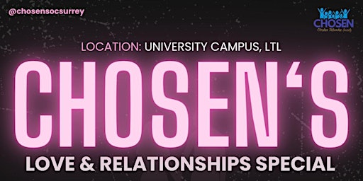 Chosen's Love and Relationships Event primary image