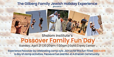 Imagem principal do evento The Gilberg Family Jewish Holiday Experience: Passover Family Fun Day