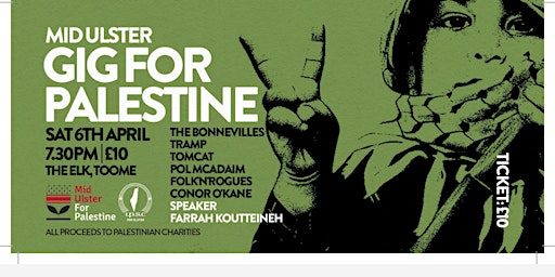 Image principale de Mid Ulster Gig For Palestine
