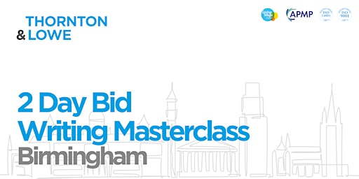 Immagine principale di 2 Day Bid Writing Masterclass - Birmingham 