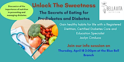 Unlock The Sweetness: The Secrets of Eating for Prediabetes and Diabetes primary image