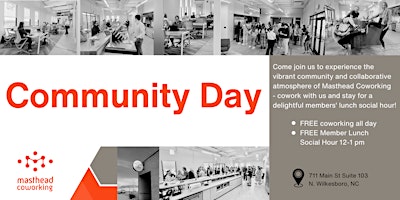 Community Day at Masthead Coworking primary image