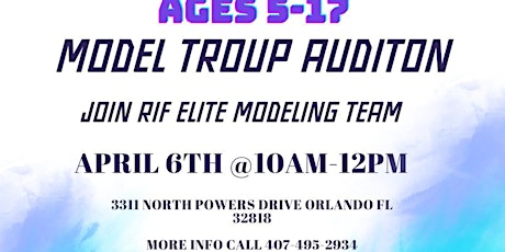 RIF Elite Academy Modeling Troupe Auditions