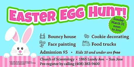 Family Easter Egg Hunt  - $5 at door - Kids free