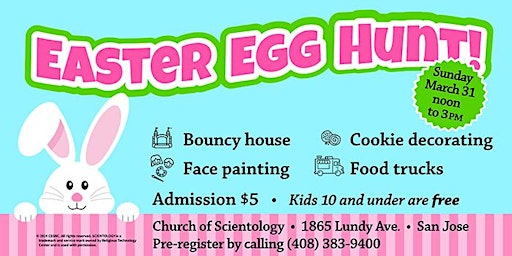 Imagem principal do evento Family Easter Egg Hunt  - $5 at door - Kids free