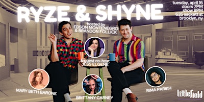 Imagem principal do evento Ryze & Shyne with Edson Montenegro and Brandon Follick