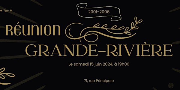 Réunion du secondaire Grande-Rivière 2001-2006