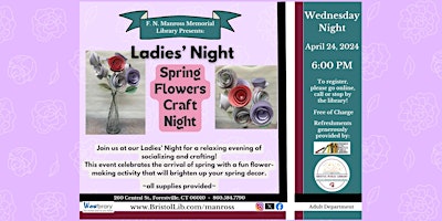 Image principale de Ladies' Night: Flower Craft