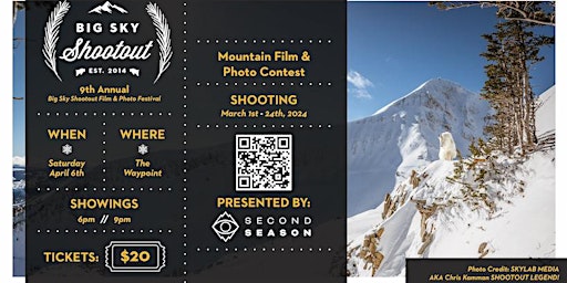 Immagine principale di 2024 Big Sky Winter Shootout Film & Photo Festival 