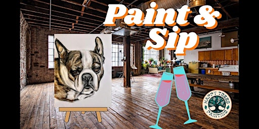 Imagem principal do evento Paint & Sip Art Class- Paint your Pet