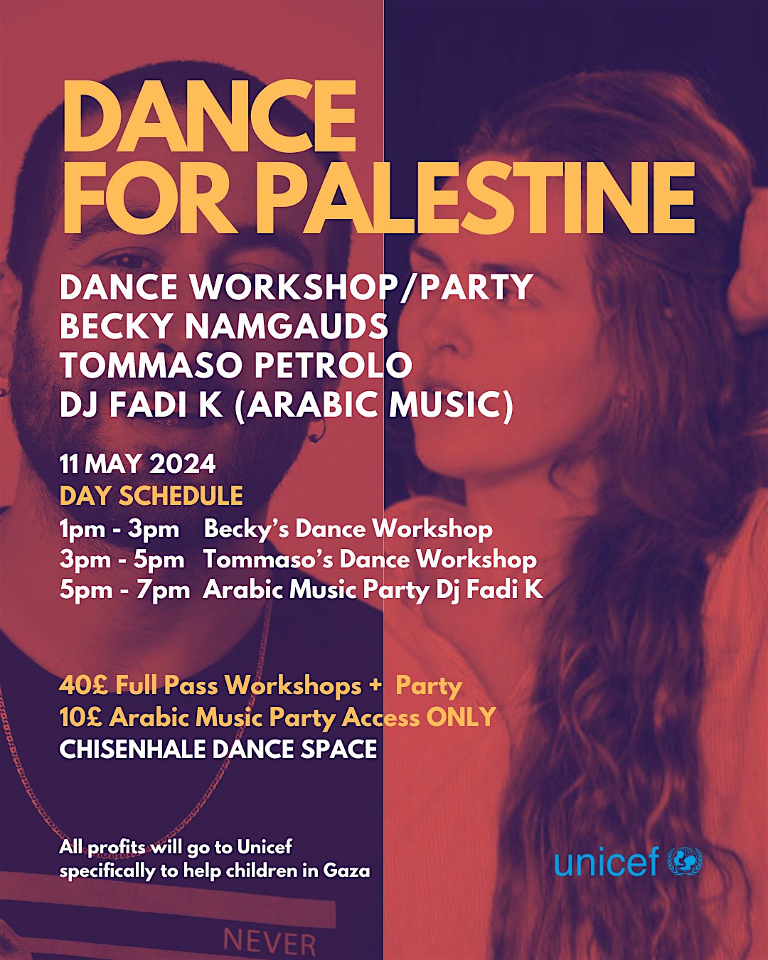 Dance For Palestine - Contemporary Dance Workshops + Arabic Dj Set  Party