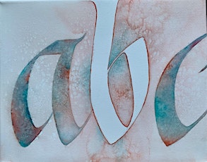 Watercolour Textures for Calligraphy and Playful Pencil Letters (in-person