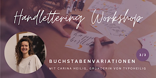 Imagem principal do evento Handlettering Workshop – Buchstabenvariationen 3/3