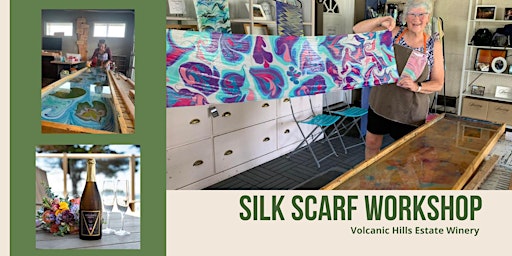 Imagen principal de Create a Silk Scarf, SIP & DIP Workshop- WEST KELOWNA