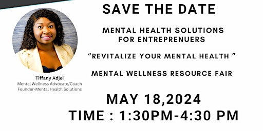 Primaire afbeelding van Empower Wellness Summit: Mental Health Solutions for Entreprenuers