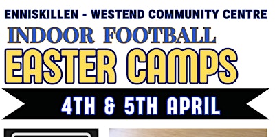 Primaire afbeelding van Enniskillen - 2 day (1-4pm) Easter panna football sessions, kids aged 6-13.